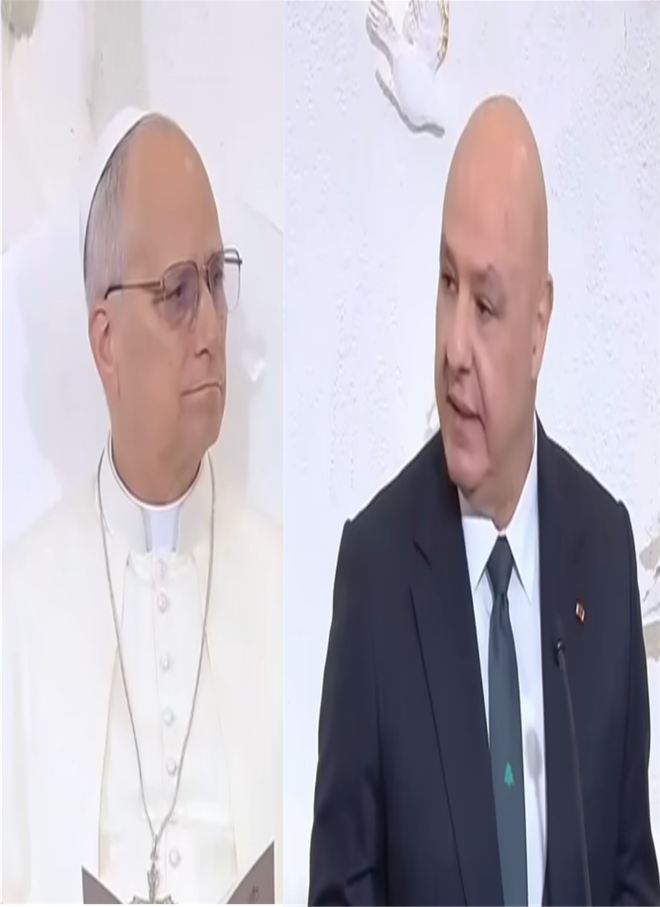 جوزيف عون بحضور بابا الفاتيكان لاوون